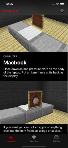 Game screenshot iFurniture Minecraft Designs apk