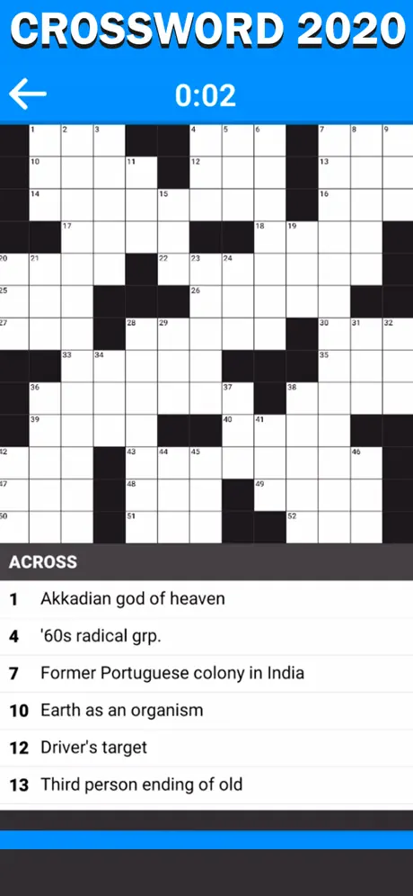 Crossword 2024