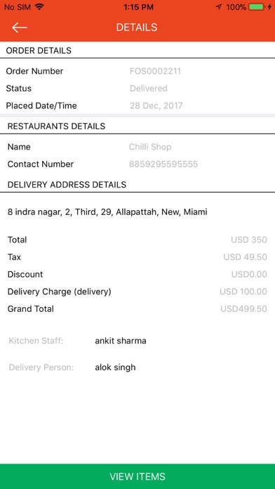Screenshot #3 pour LS Restaurant Food Ordering