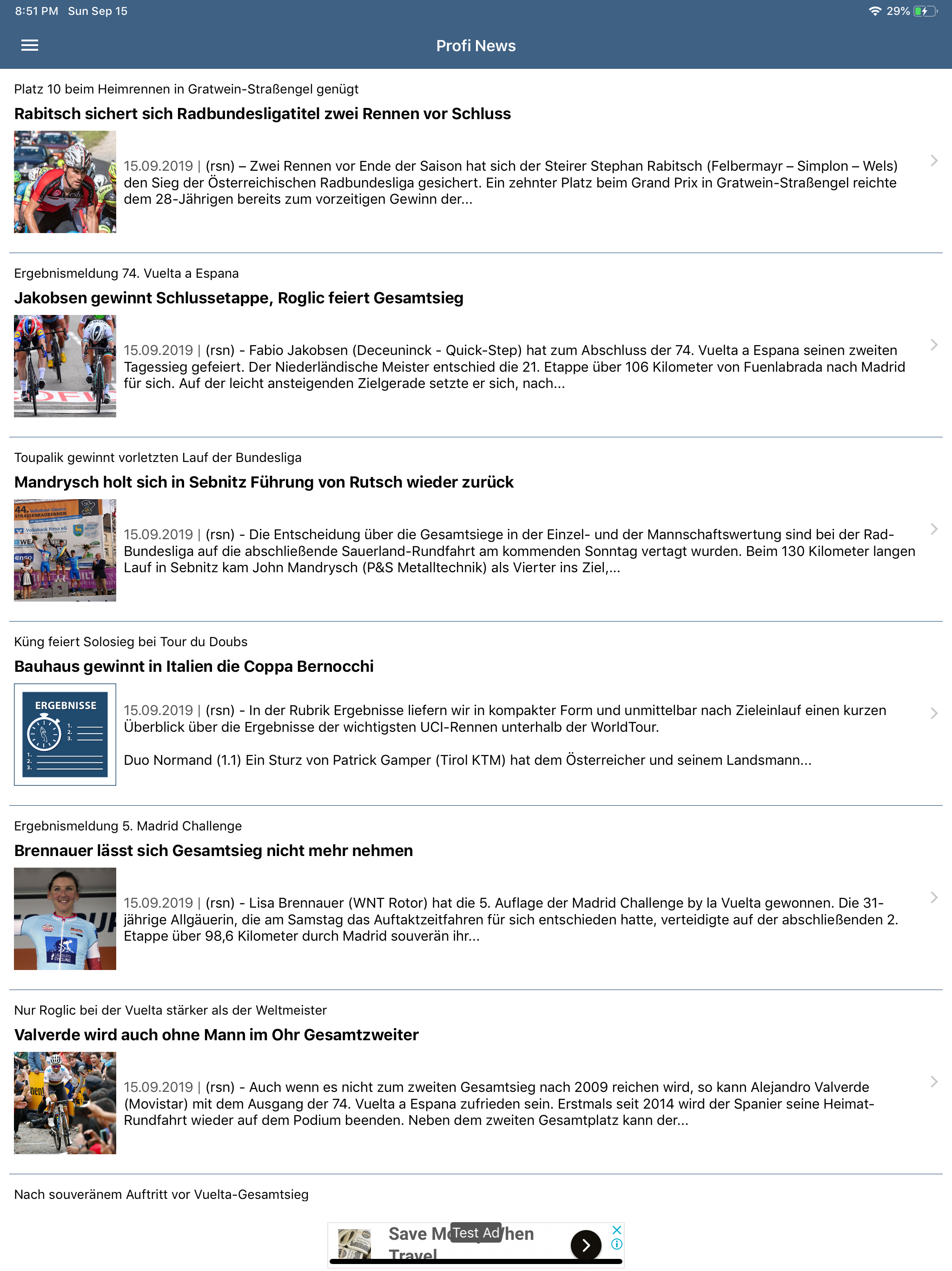 Radsport News
