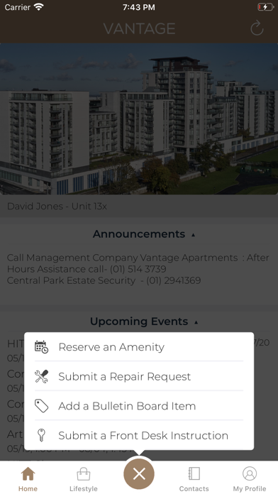 Screenshot #3 pour Vantage Residents App