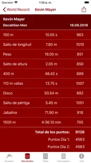 athletics score calculator iphone capturas de pantalla 3