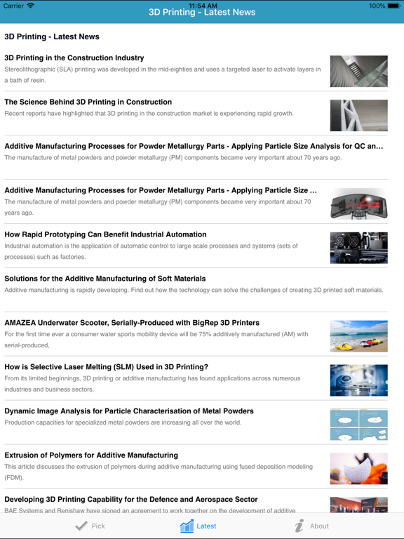Screenshot #6 pour 3D Printing by AZoNetwork