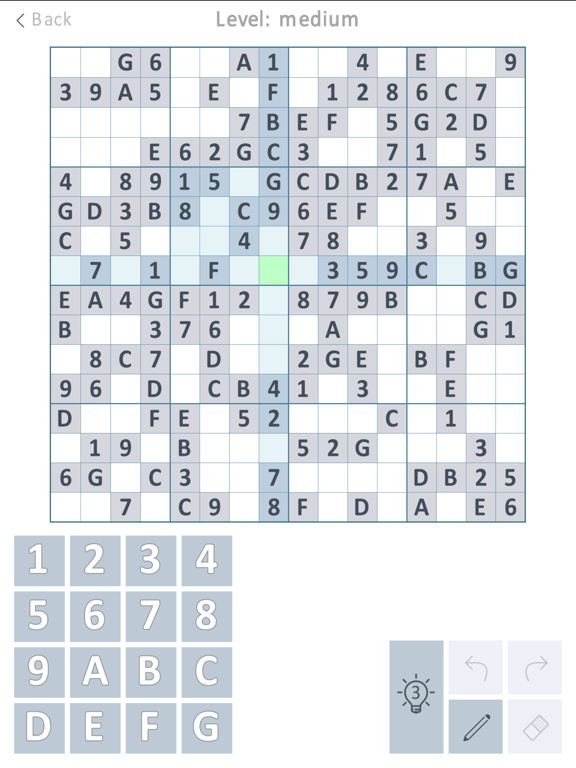 Sudoku Plus iPad screenshot