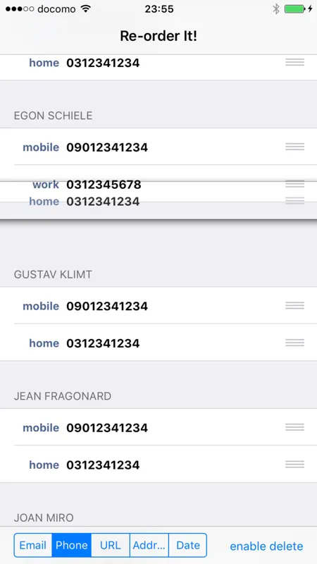 Reorder Contacts - Reorder It! screenshot 4 of 4
