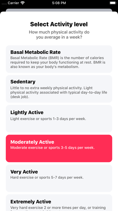 IIFYM Macro/Calorie Calculatorのおすすめ画像5