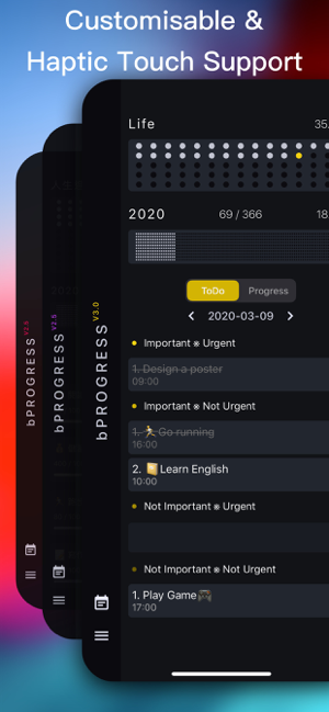 ‎bProgress - Gestionar tareas diarias Captura de pantalla