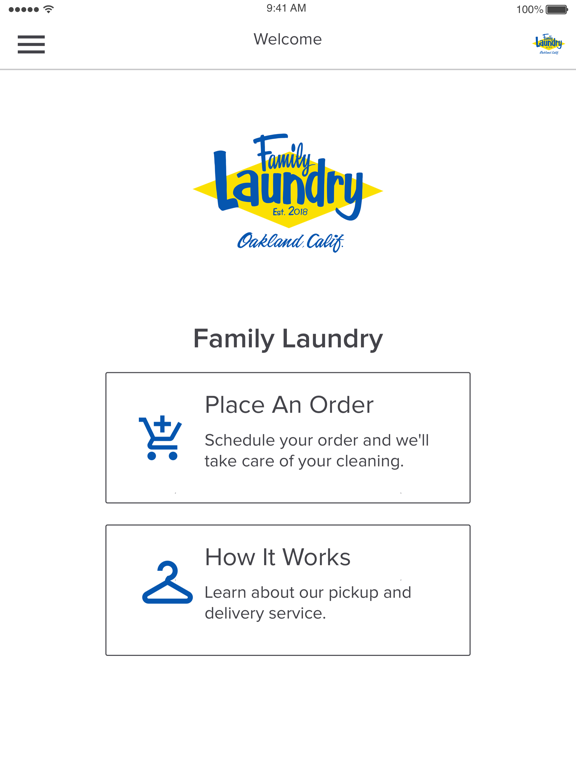 Family Laundry iPad screenshot 1 - Lifestyle app
