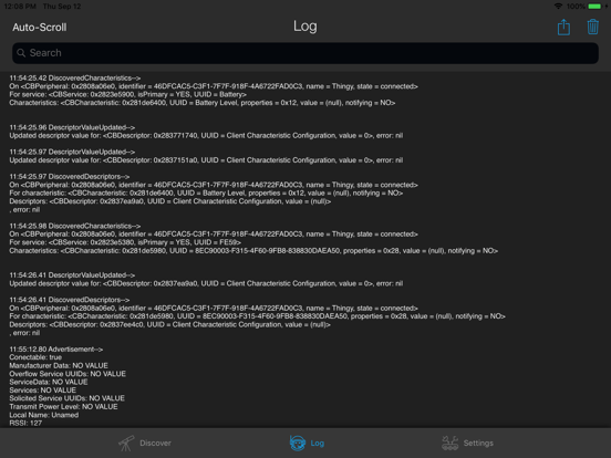 BLE Hero iPad screenshot 8 - Developer Tools app