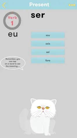 Game screenshot CatsAndVerbs -Portuguese verbs hack