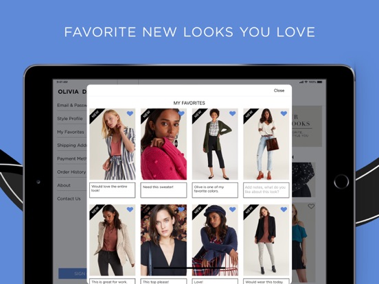 DAILYLOOK iPad screenshot 4 - Shopping app
