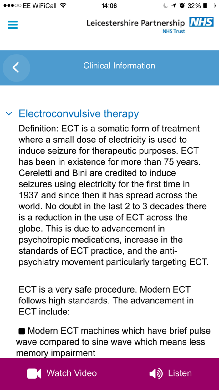 Electroconvulsive Therapy ECT