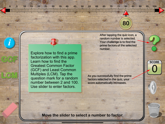 Prime Factorization Deluxe iPad screenshot