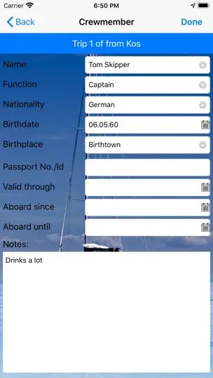 Skippers Log iPhone Ekran Görüntüsü 5