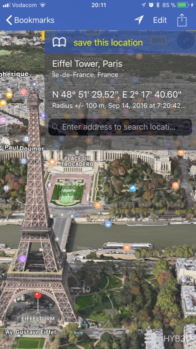 GPS location 3D/flyoverのおすすめ画像1