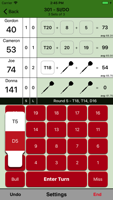 Screenshot #3 pour Simple Darts Scoreboard
