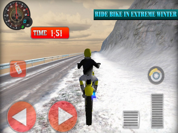 Winter Skill Driving Motorcycl