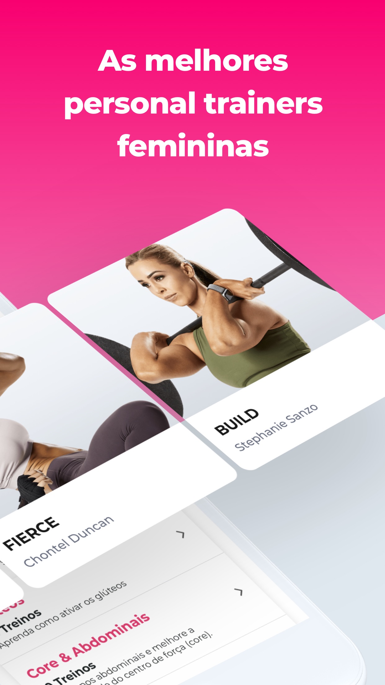 Screenshot do app SWEAT: Fitness Kayla Itsines