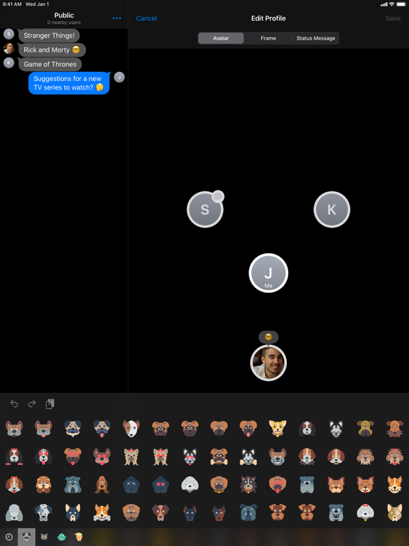 Berkanan Messenger iPad screenshot 7 - Social Networking app
