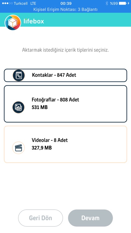 Phone transfer application