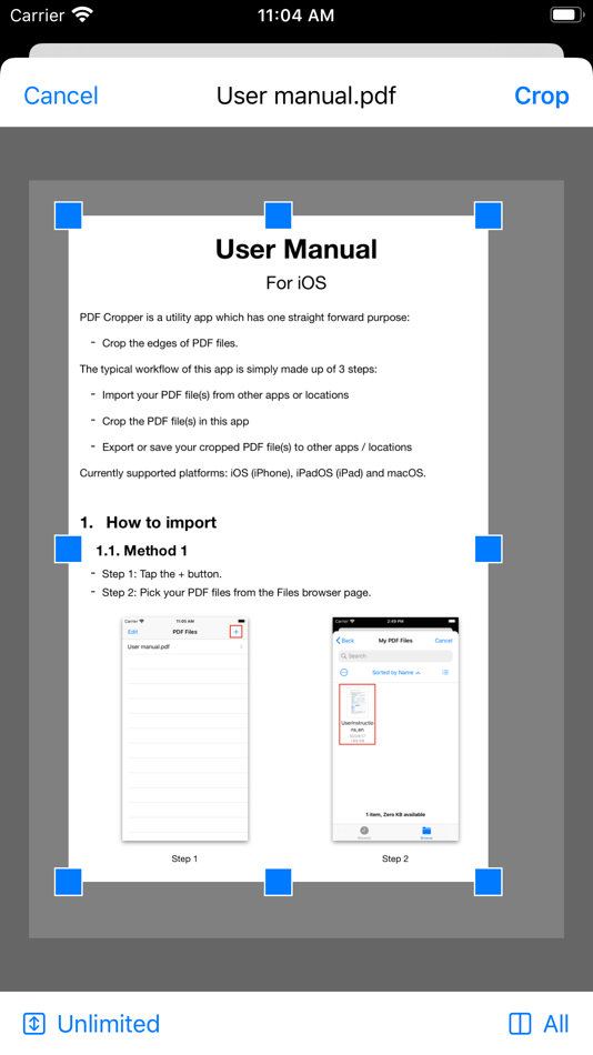 #1. PDF Cropper (macOS) 由: Shi Xu