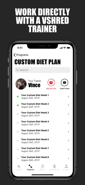 V Shred: Nutrition & Fitness On The App Store