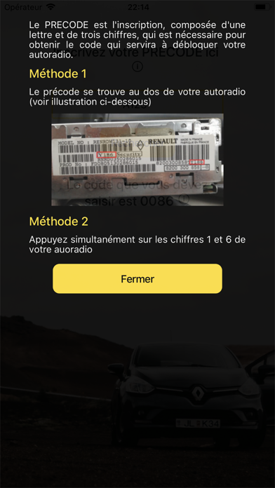 Screenshot #3 pour Autoradio Code unlock