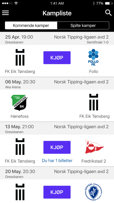 FK Eik Tønsberg Screenshot