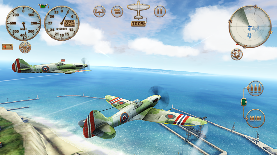 #1. Sky Gamblers: Storm Raiders (iOS) بواسطة: Atypical Games