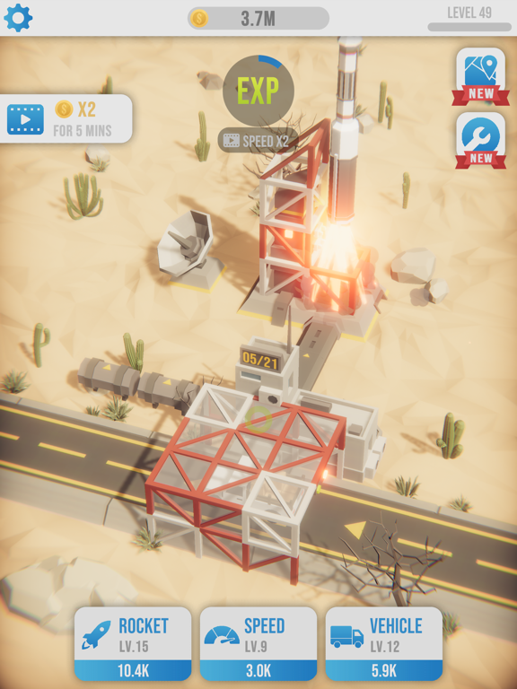 Idle Rocket Launch iPad screenshot 4 - Games app