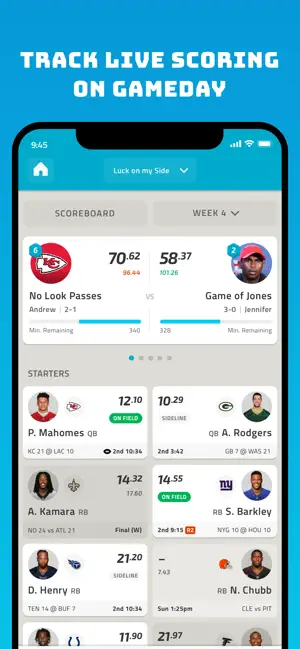 NFL Fantasy Football iPhone screenshot 1