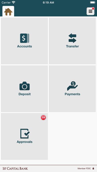 1st Capital Bank Biz Screenshot