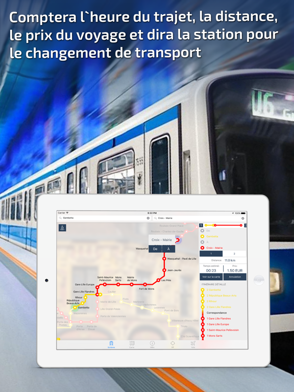Screenshot #6 pour Lille Guide du Métro offline