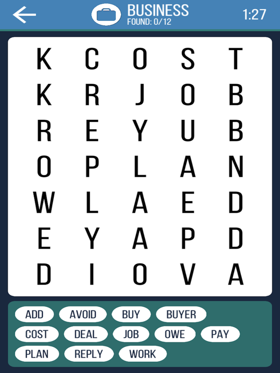 Screenshot #6 pour Word Search Brain Puzzle