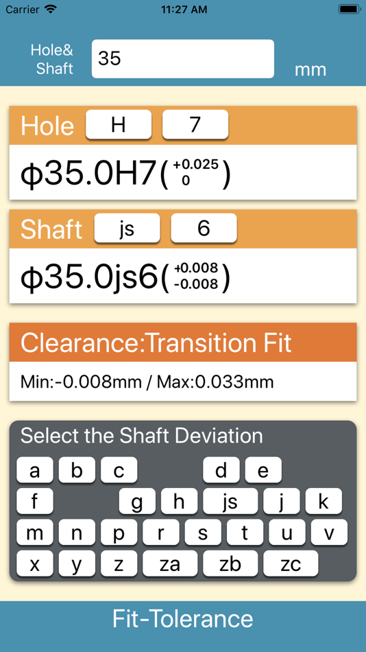 #3. Fit Tolerance Calculator (iOS) 由: Kei Suefuji