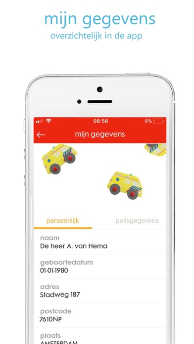 HEMA Zorg app Screenshot