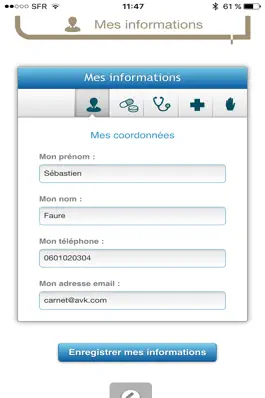 Game screenshot Mon carnet AVK apk