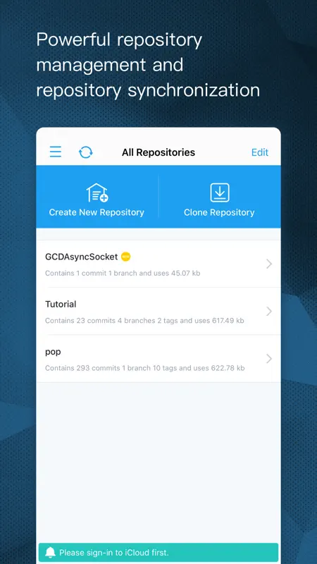 GitDrive - Git client & server screenshot 1 of 5