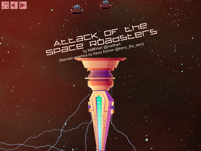 Attack of the Space Roadsters, game for IOS