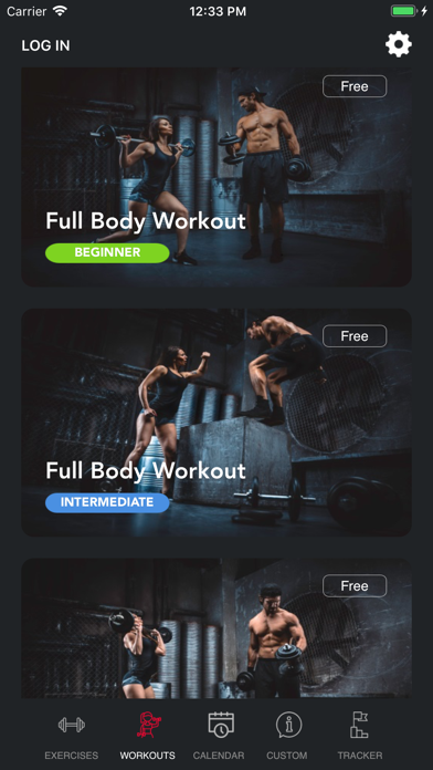 Screenshot #1 pour Weight-Lifting Workout Planner