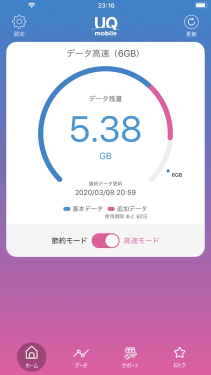 UQ mobile ポータル