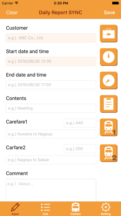 Daily Report SYNC Screenshot