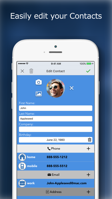 Screenshot #3 pour Contacts Easy and Elegant