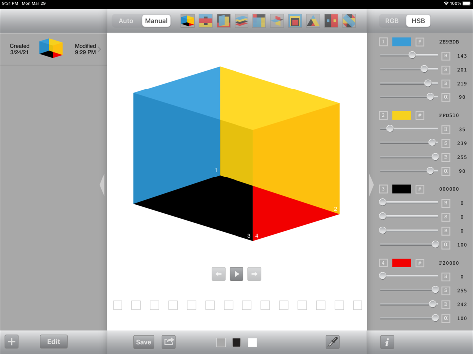 #3. Colors by Number (iOS) 由: Keith Lovell