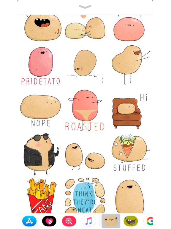 Screenshot #2 for Potato Sticker Pack