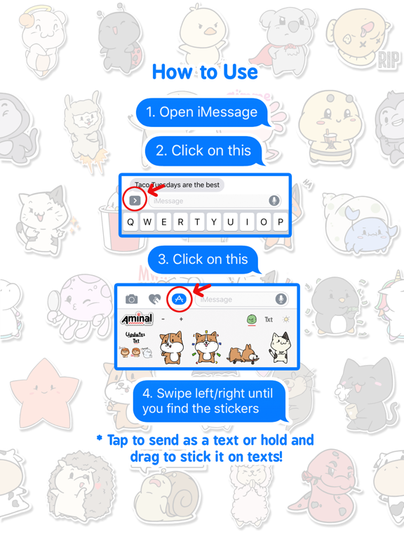 Screenshot #5 pour Aminal Stickers