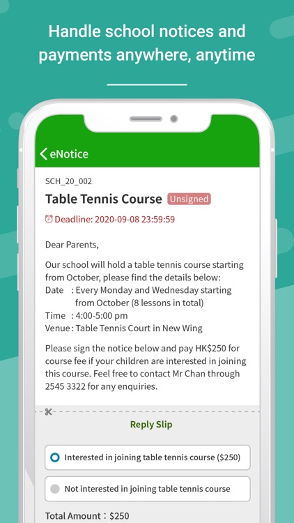 eClass Parent App