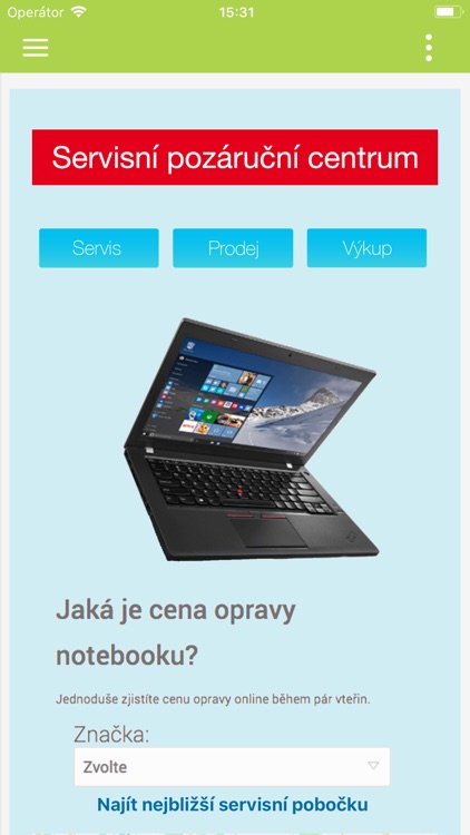 Servis notebooků