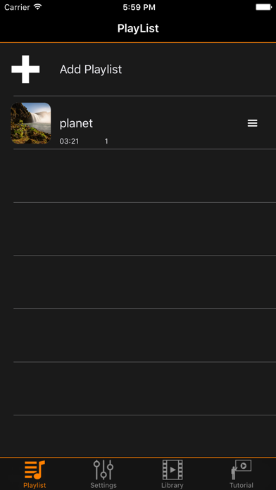 Video4Gig Music Video Player Screenshot