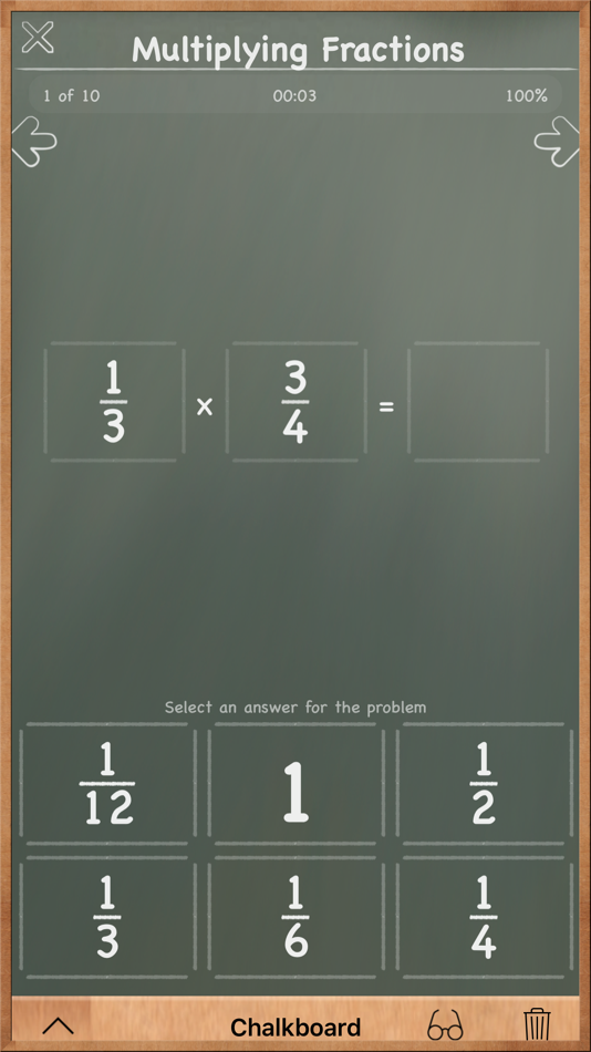 #4. MathBoard Fractions (iOS) Podle: PalaSoftware Inc.